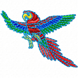Parrots Embroidery Design 2 Parrots Embroidery Design 2